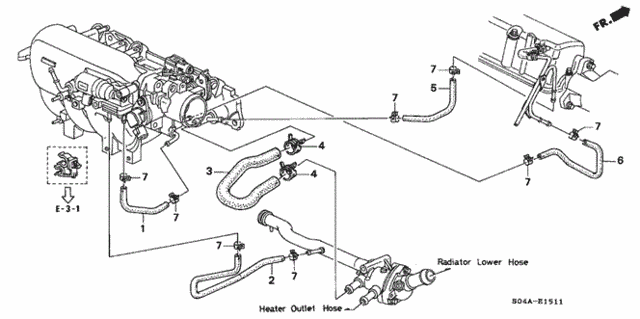 30 1998 Honda Civic Heater Hose Diagram - Wiring Diagram Info