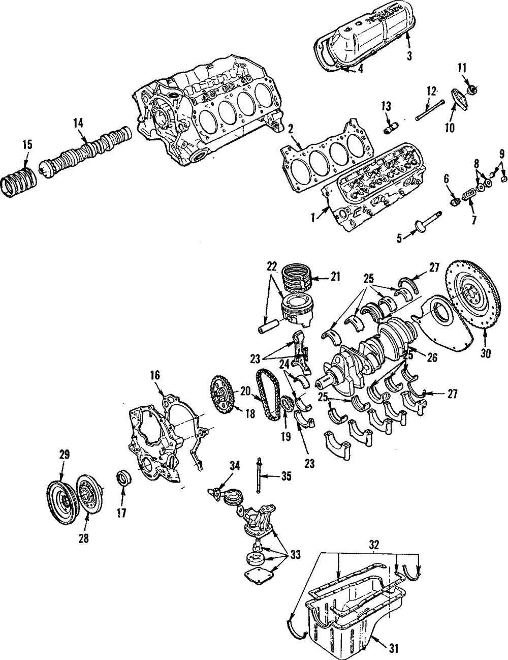 Bearing Set - Ford (XW7Z-6D309-CVA)