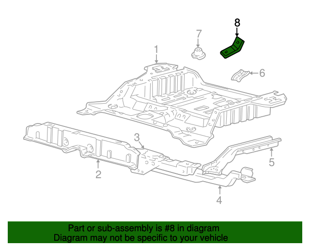 HYUNDAI Genuine 65517-25300 Towing Hook Bracket Assembly Rear