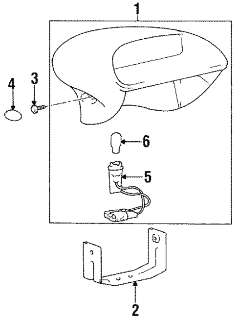 Genuine Hyundai 92750-22002-LG High-Mount Stop Lamp Assembly