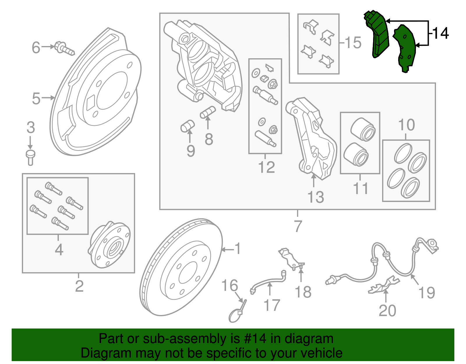2020-2024 Nissan Value Advantage™ PAD KIT-FRONT DA06M