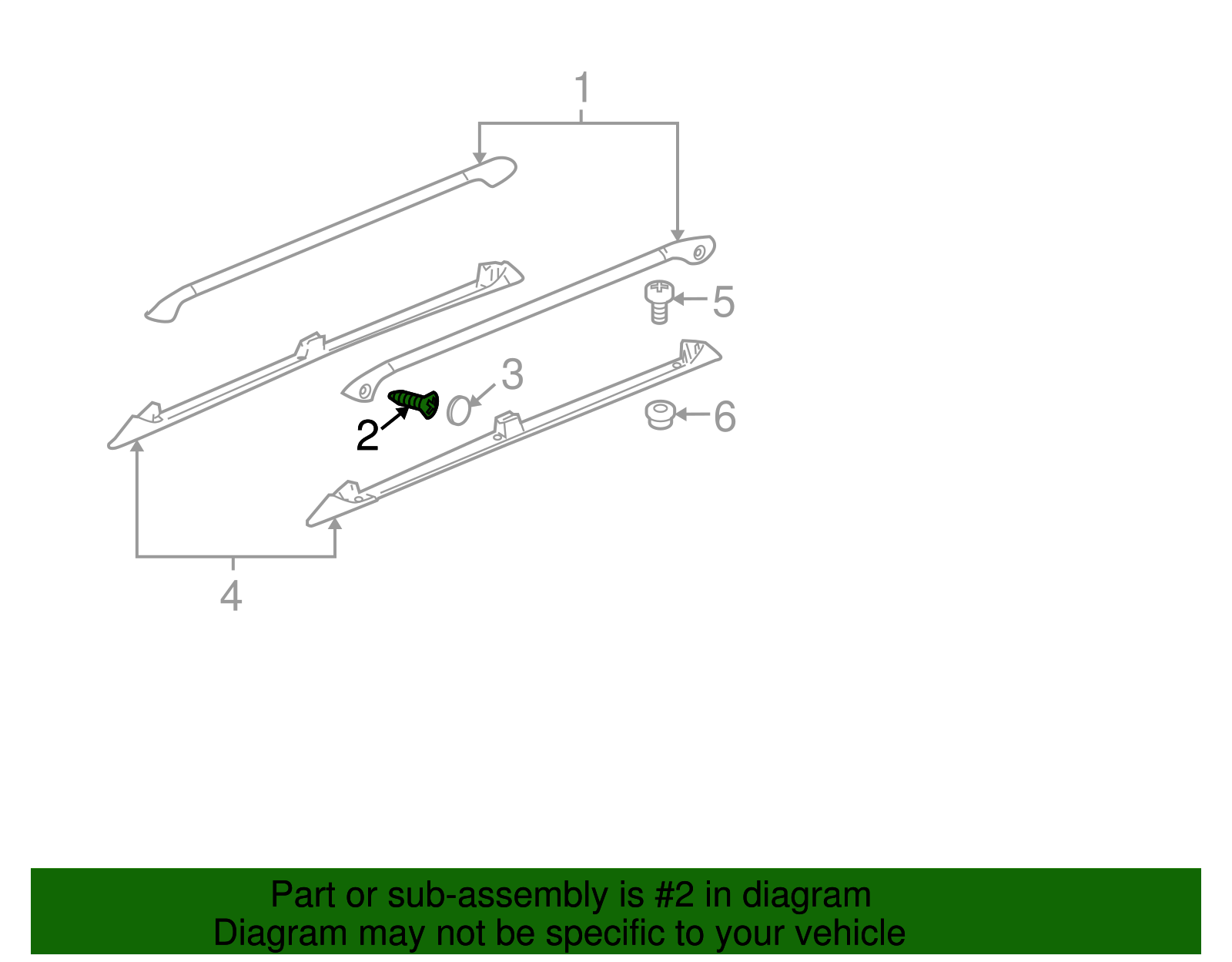 Side Rail Bolt - GM (11609854)