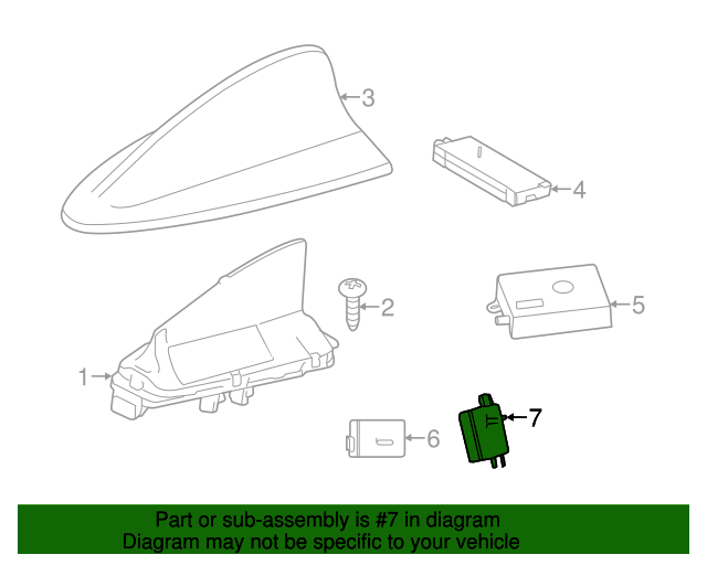 Genuine BMW 65202622341 Radio Antenna Module FREE Shipping on Most Orders 499+ OEMG