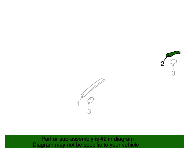 20132022 GM Roof Panel Joint Finish Molding 95276294