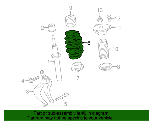 31476092 Coil Spring 20182020 Volvo XC60 Volvo OEM Parts Direct