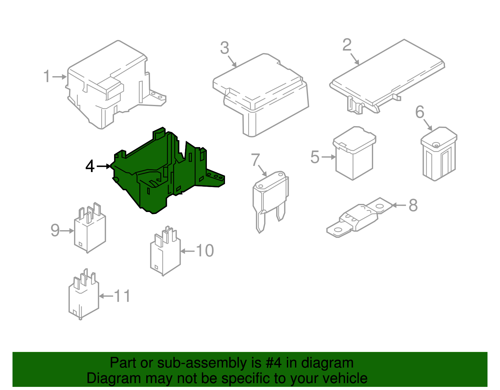 Lower Bracket - Ford (GU5Z-14A003-D)