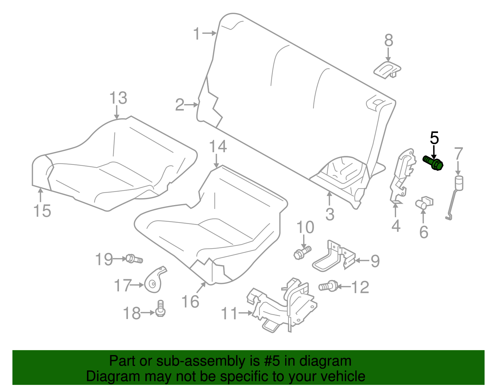 Lock Assembly Bolt - Scion (SU003-02848)