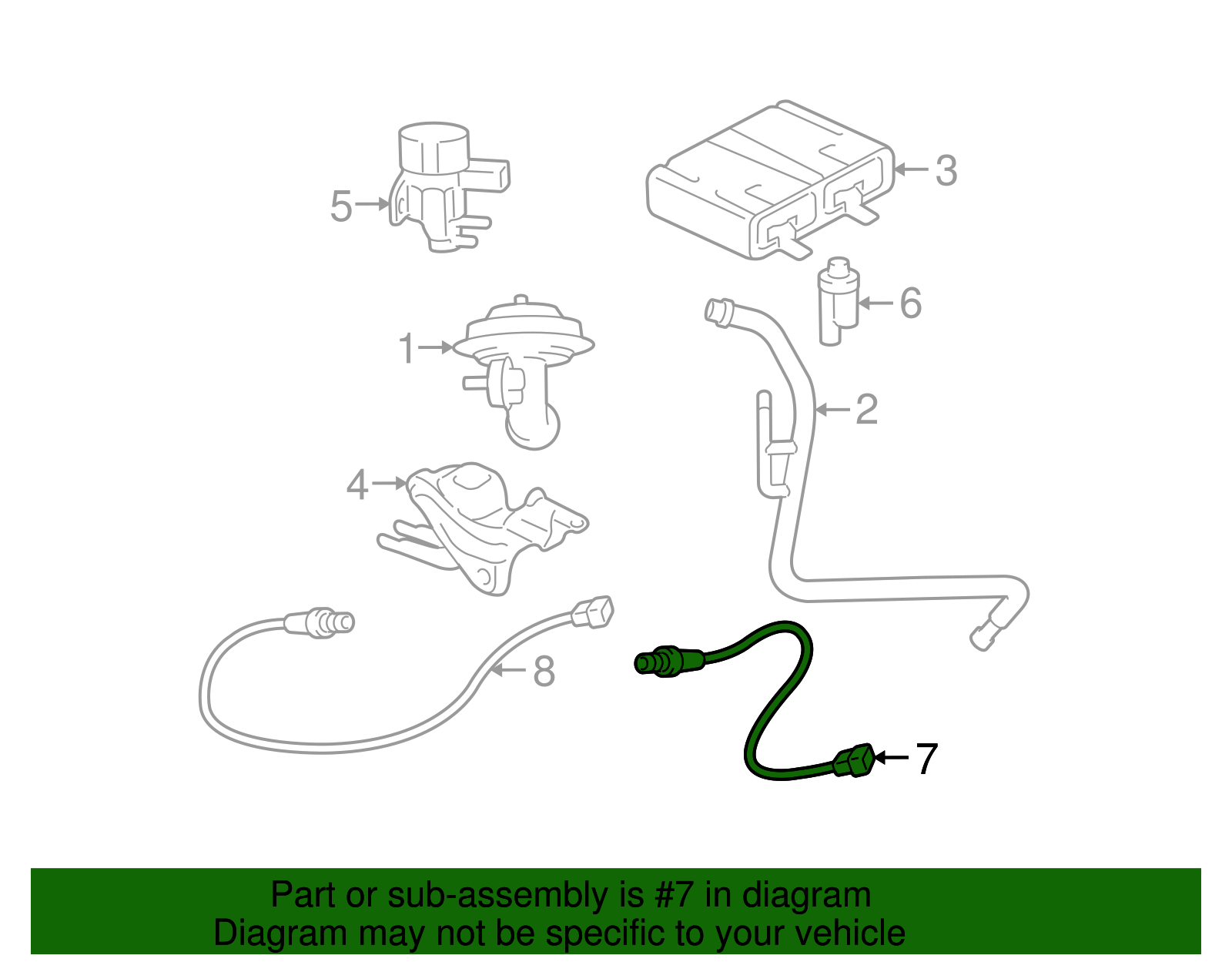 Oxygen Sensor - Ford (YL8Z-9F472-AA)