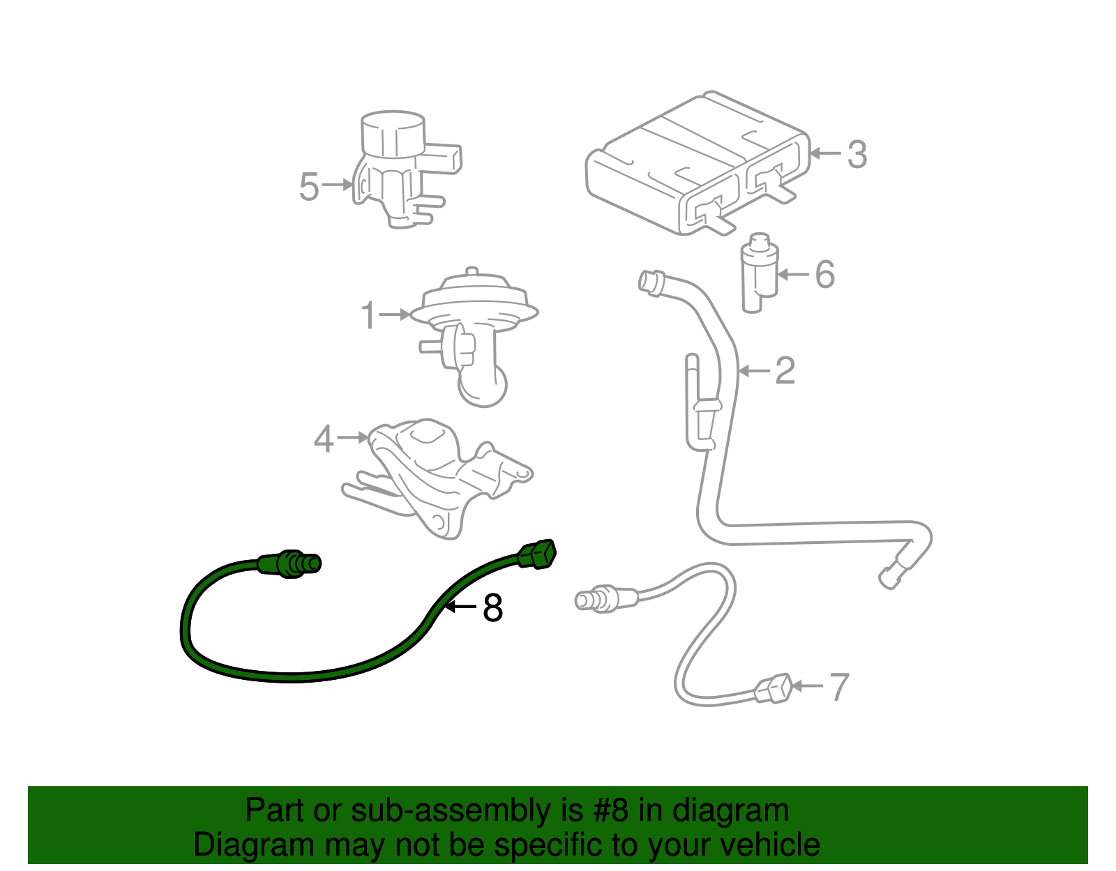 Oxygen Sensor - Ford (YL8Z-9G444-AC)