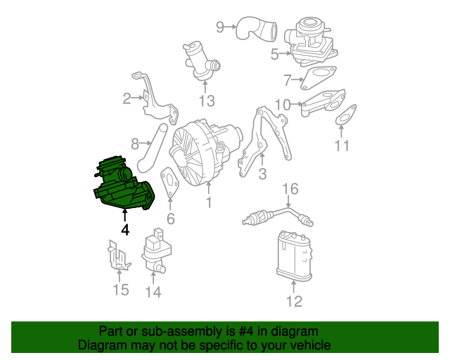 0021408360 Secondary Air Injection Pump Check Valve 20052015