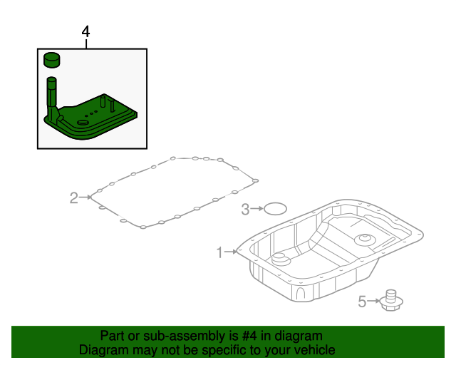 20082017 GM Automatic Transmission Fluid Filter Kit with Seal 24252158 GM