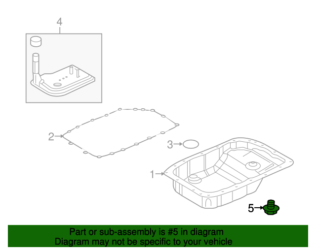 19912022 GM Automatic Transmission Fluid Pan Drain Plug 24234212