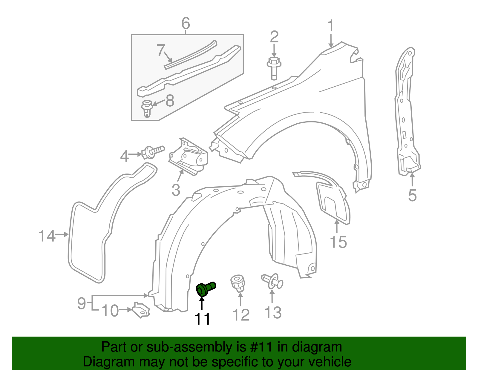 Fender Liner Screw - Scion (90159-A0030)