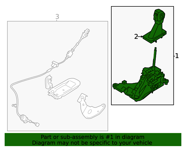 Gear Shift Assembly 2021 Ford Bronco (MB3Z7210AA) OEM Ford Parts