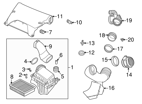 Emission Components for 2004 BMW X5 #1