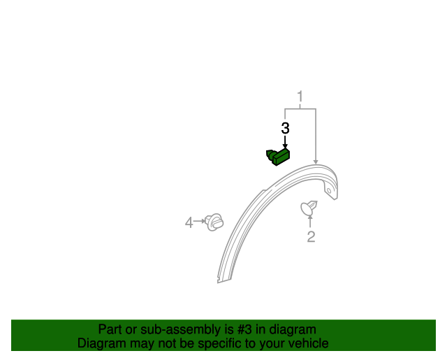 76882-JG10A | Nissan Clip - Genuine OEM | 76882JG10A | Nissan Parts USA