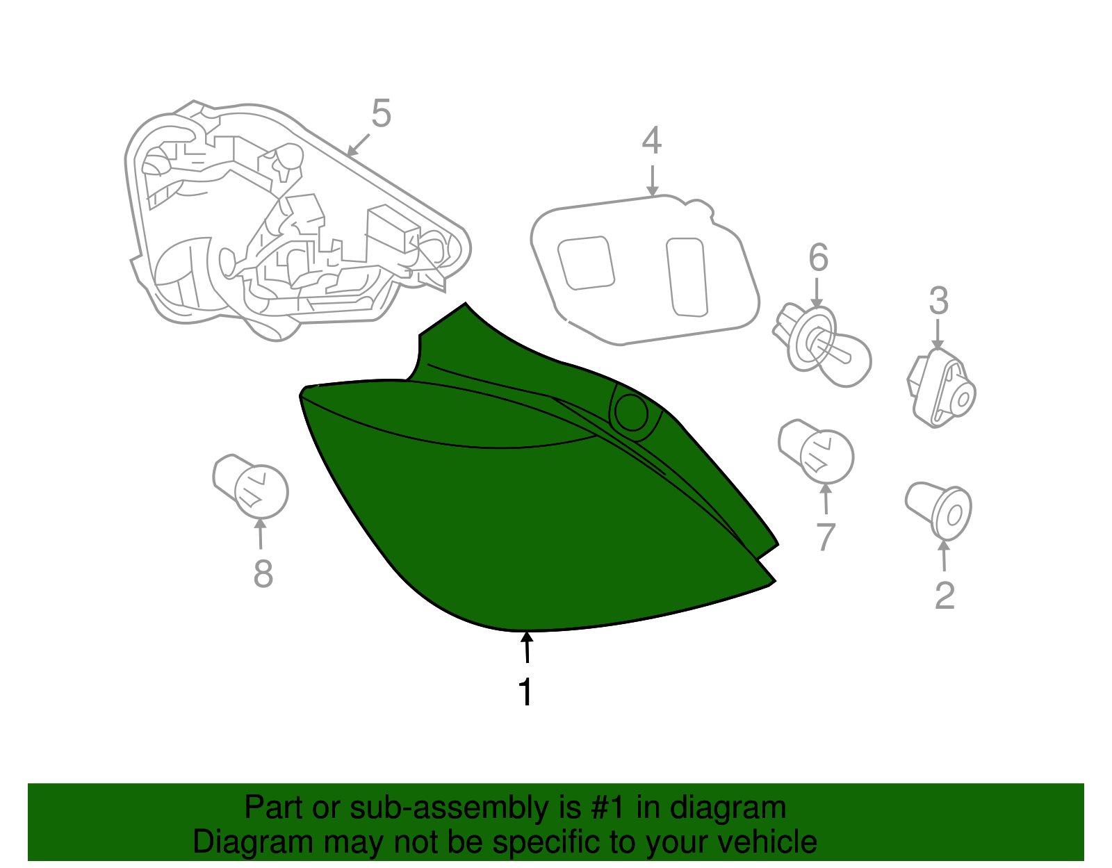 Lamp, Tail - GM (93191440)