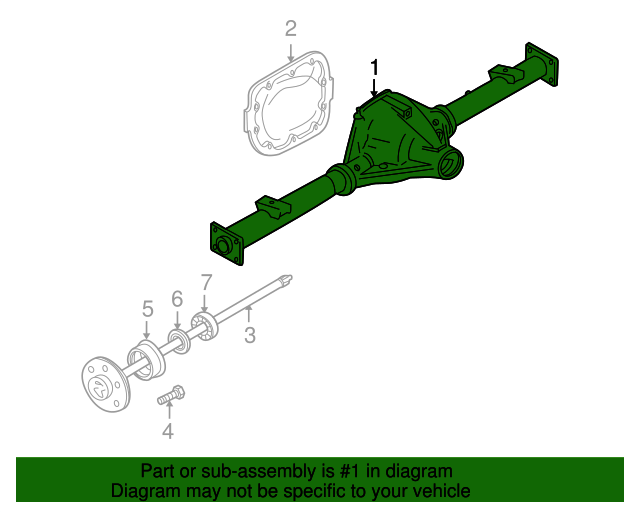 20112014 Ford F150 Axle Housing BL3Z4010B Blue Springs Ford Parts