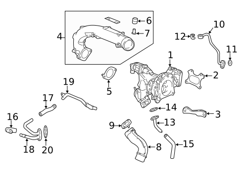 Turbocharger & Components for 2018 Honda Civic Honda Parts Online
