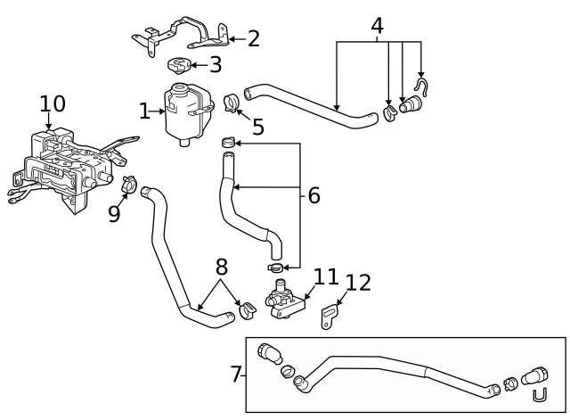 2022-2023 Chevrolet Bolt EUV Radiator Surge Tank Bracket 42769333 | OEM ...