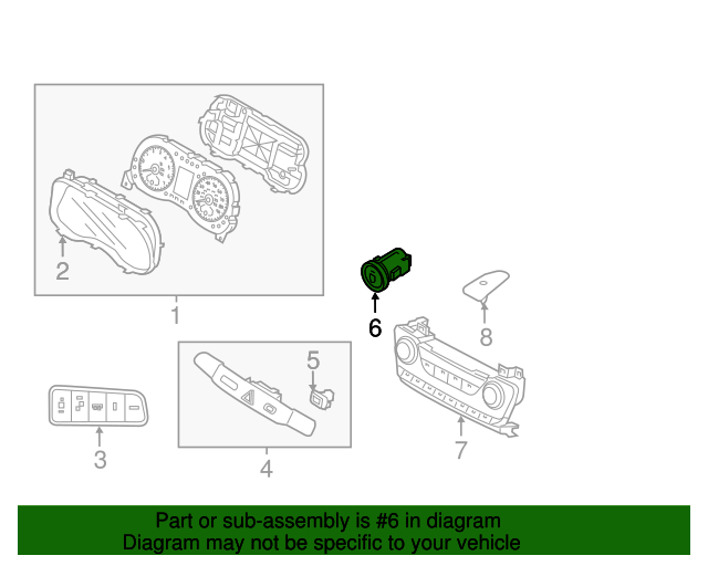 20152017 Hyundai Tucson Ignition Switch 954304W900TAN OEM Parts Online
