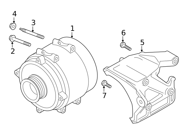 WHT-007-612 - Alternator Stud 2019-2023 Audi | Audi OEM Parts