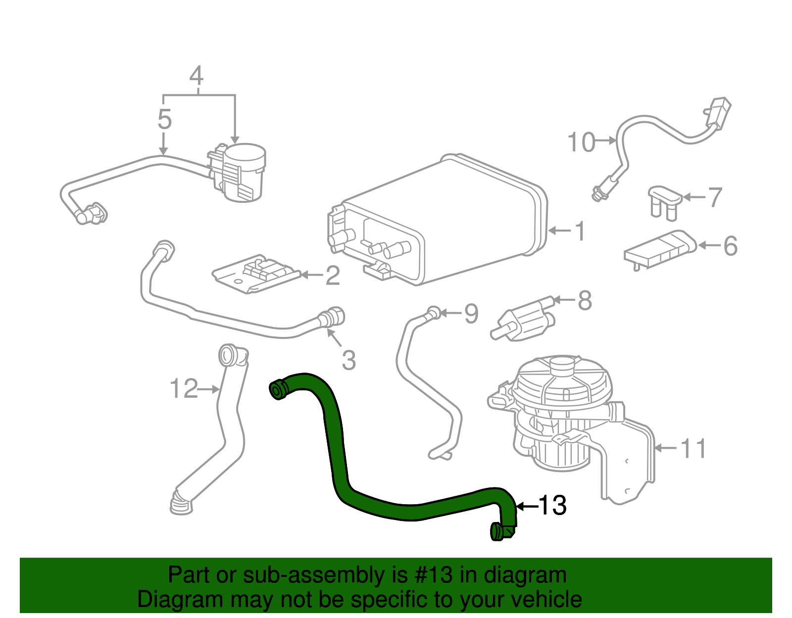 Outlet Hose - GM (25884668)