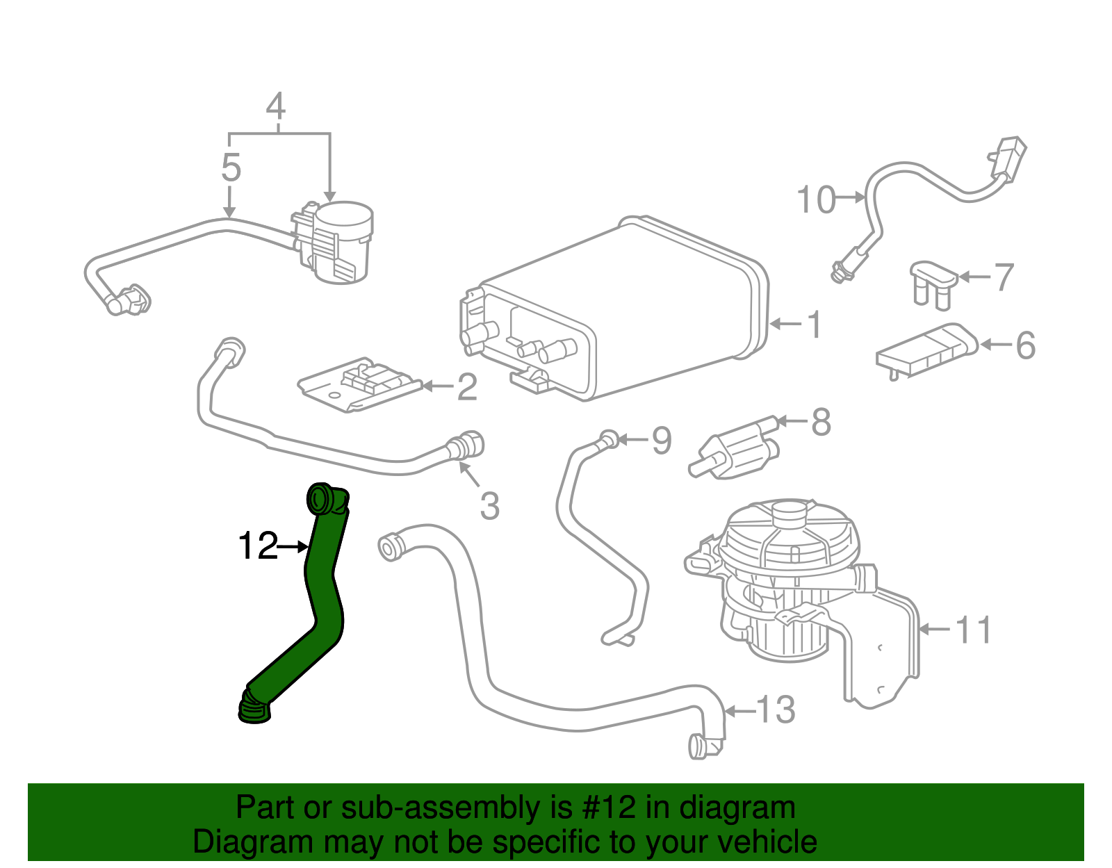 Inlet Hose - GM (15103157)