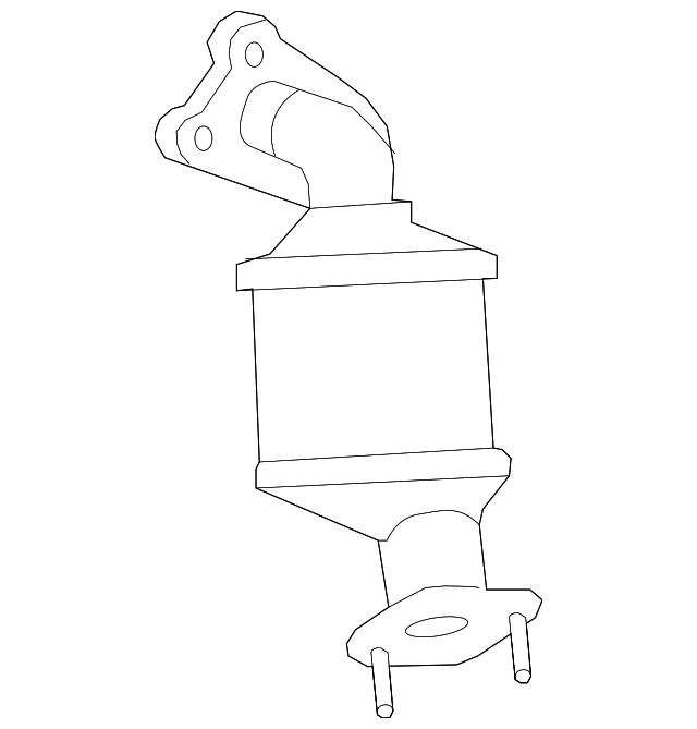 20122017 GM ThreeWay Catalytic Converter Kit with Rear Exhaust