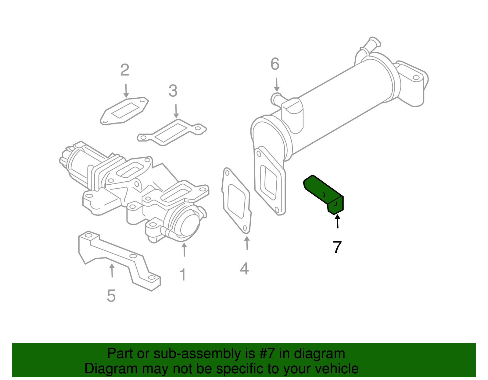 Exhaust Gas Recirculation (EGR) Valve Cooler Heat Shield - GM (98041587)