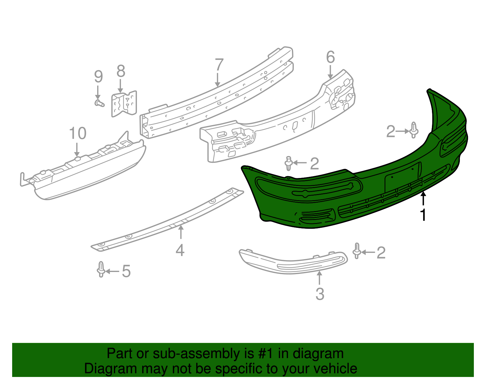 Front Bumper Cover - GM (88895114)