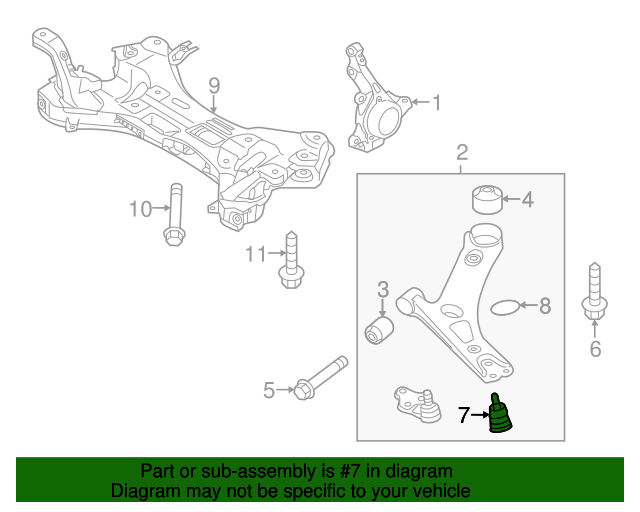 545302K000 Lower Ball Joint 20102017 Kia Kia.Parts Store