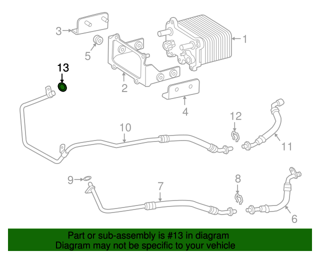 20132021 MercedesBenz Automatic Transmission Oil Cooler Hose ORing