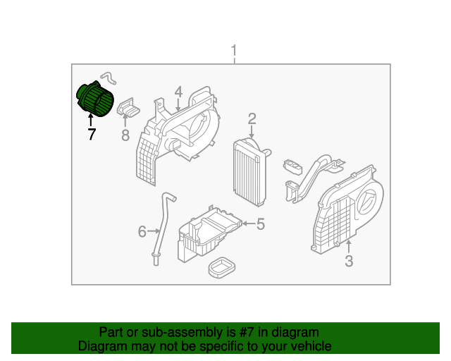 979452B000 Blower Motor 20112015 Kia Sorento Kia.Parts Store