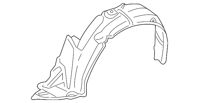 Evan-Fischer Front Passenger Side Fender Liner For Hyundai Tiburon 2005-2006
