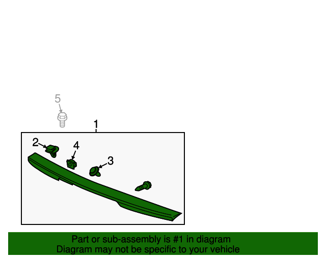71700T3VA01ZJ Spoiler Assembly Trunk *NH830M* (Lunar Silver