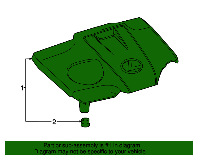 20152021 Lexus Engine Cover 1260136180 OEM Parts Online
