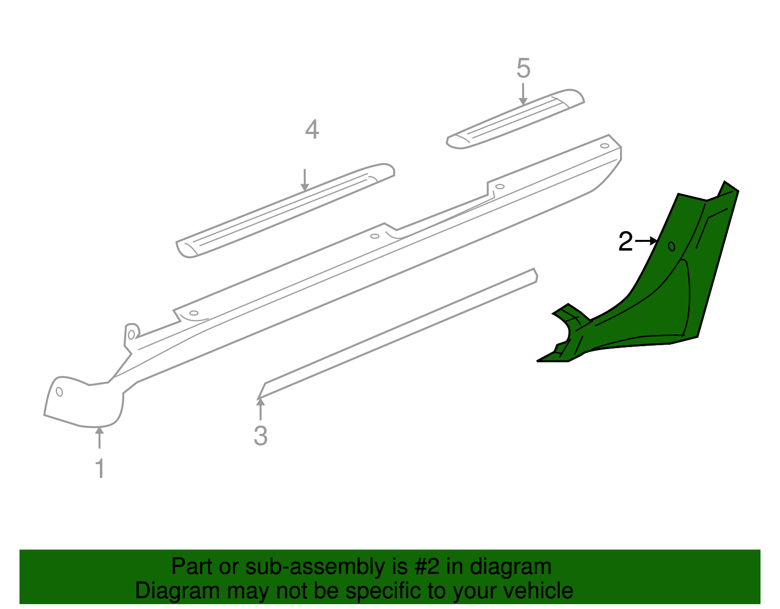 Rocker Molding - GM (89046019)