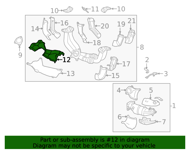 44651AG11A Heat Shield 20192021 Subaru World OEM Parts Subaru