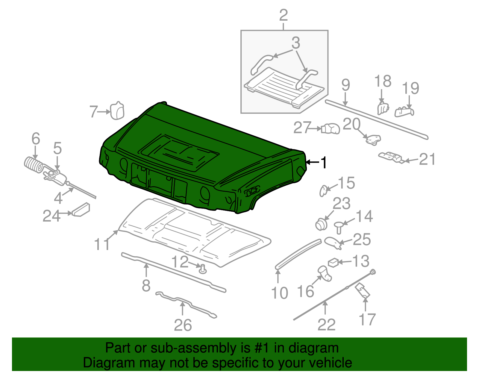 Hood Assembly - GM (25963322)