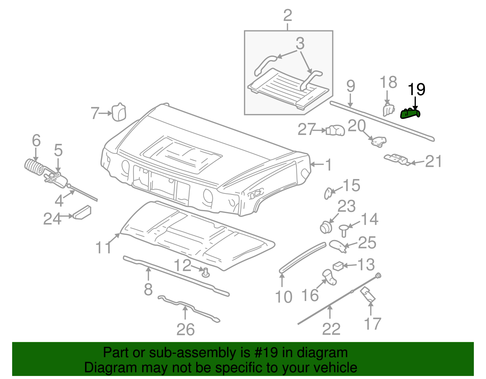 Hood Latch Bracket - GM (25906076)