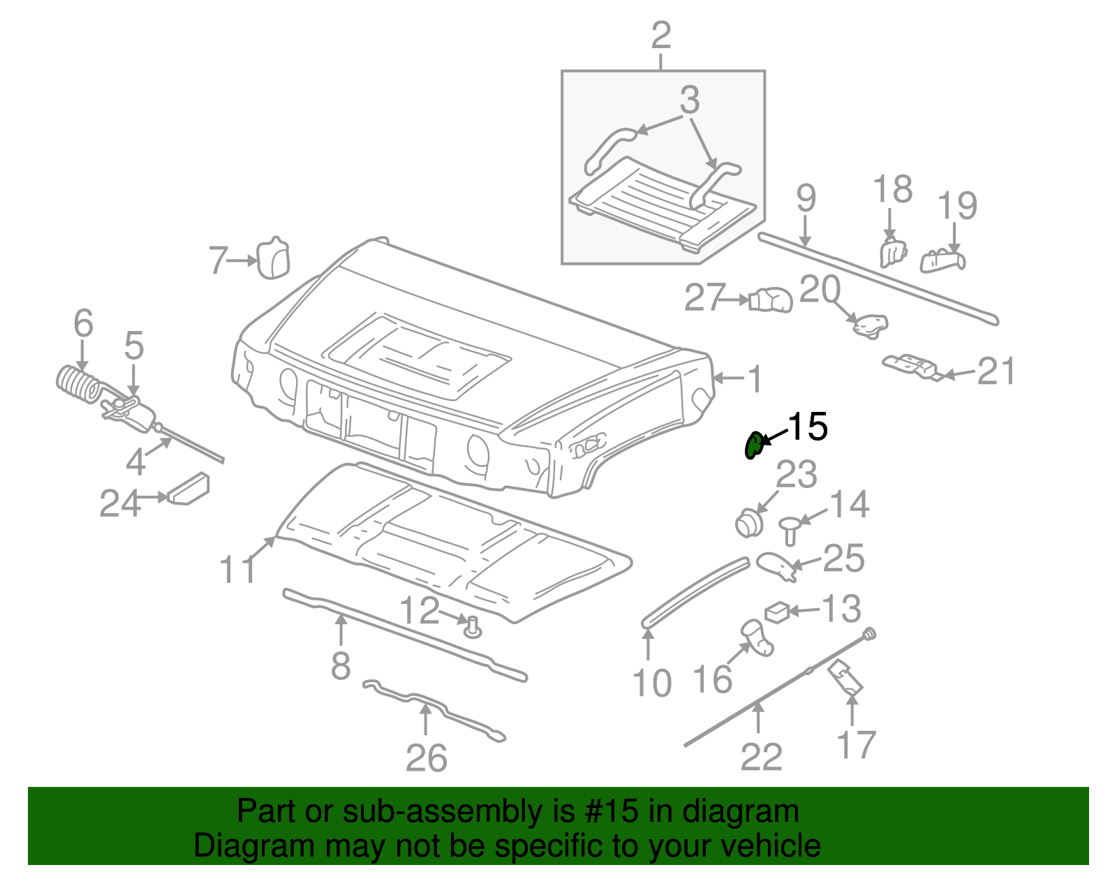 Guide Assembly-Hood - GM (15771212)
