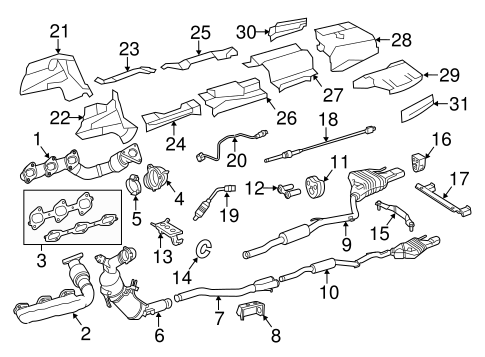 Catalytic Converter for 2013 Mercedes-Benz S 350 #0