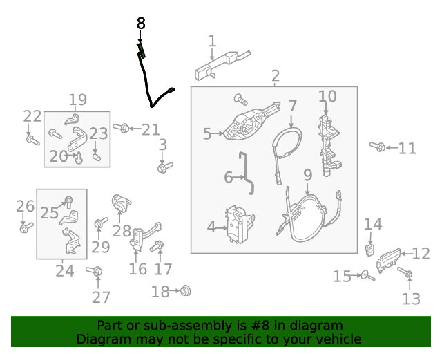 Factory Direct OEM Keyless Entry Keypad Part FL3Z14A626AG Fits 2021