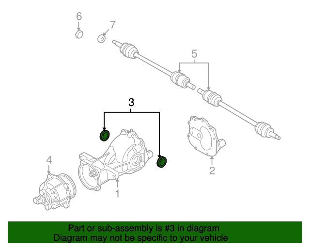 20072012 Hyundai Axle Seal 5306839300 OEM Parts Online