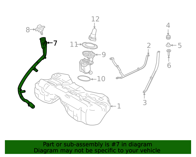 Genuine BMW 16115A02641 Fuel Filler Neck FREE Shipping on Most