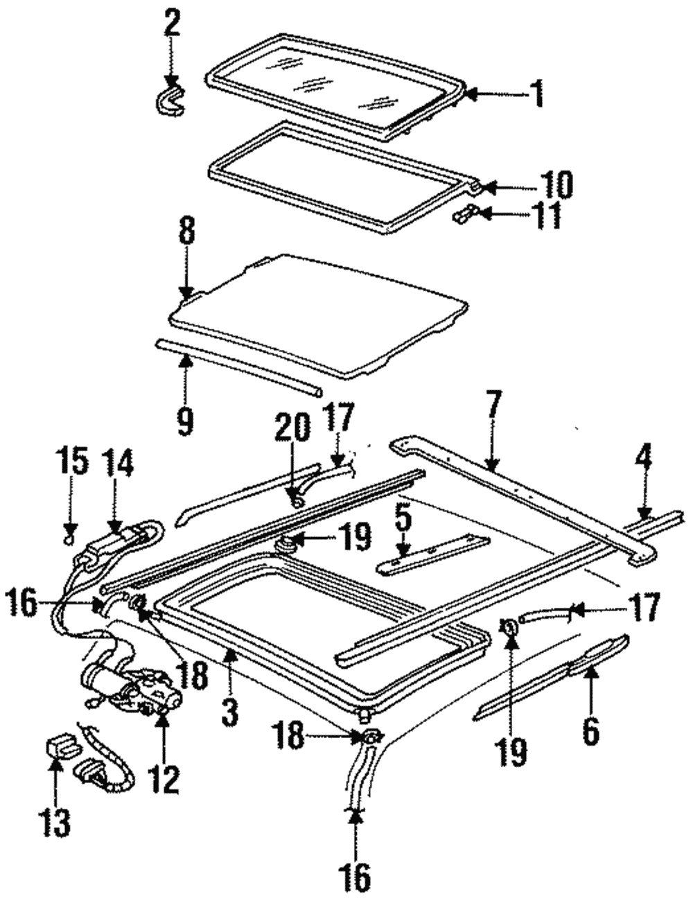 Relay Assembly-Sun Roof - GM (20501766)