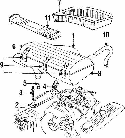 Air Intake for 1994 Dodge Ram 1500 #0