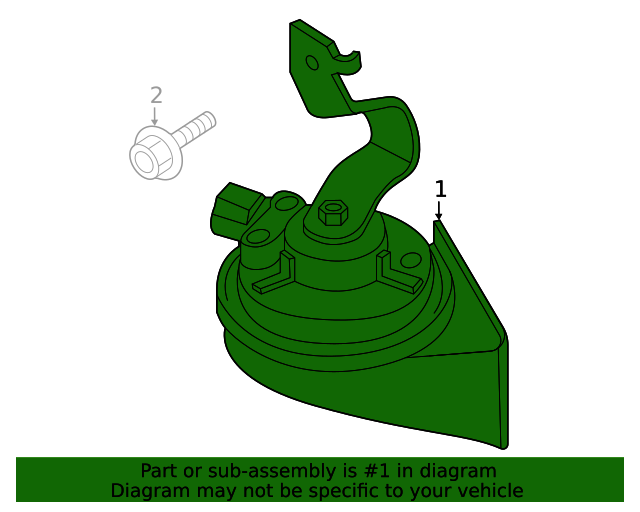 96611Q5000 Horn 20212022 Kia Seltos Kia.Parts Store