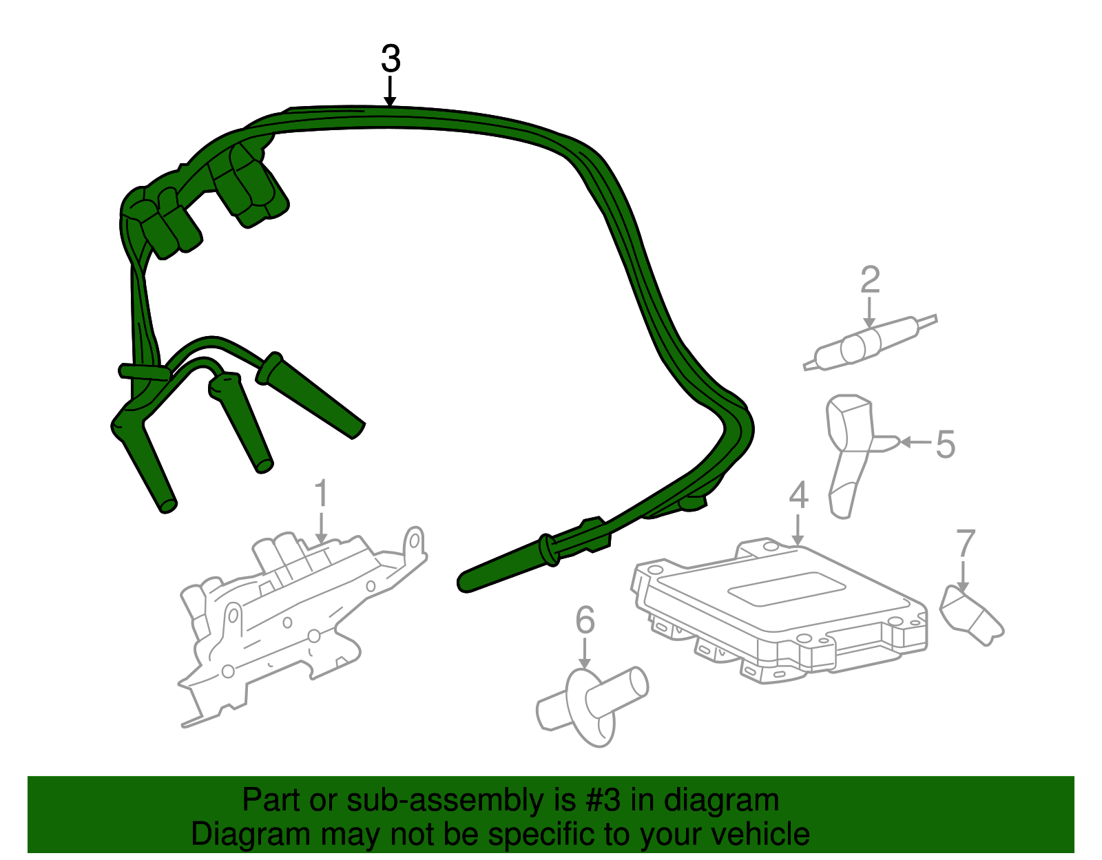 Spark Plug Wire Kit - GM (19417611)